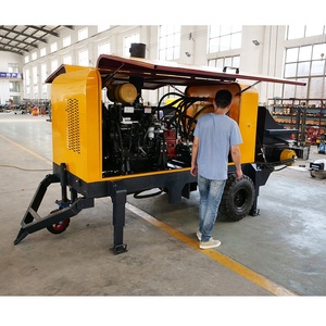 40m3 per uur diesel aangedreven betonpomp op aanhanger, machine en uitrusting te koop - Product Image 3