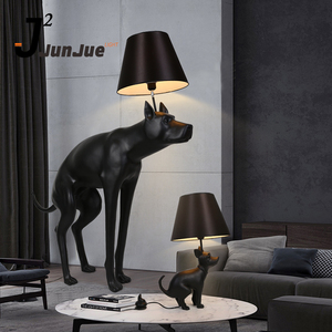 <strong>Fluorescent</strong> dog shaped <strong>floor</strong> <strong>standing</strong> <strong>lamp</strong> black junjue resin downlight fl1028 ce dog shaped <strong>floor</strong> <strong>standing</strong> <strong>lamps</strong> indoor use - Product Image 2