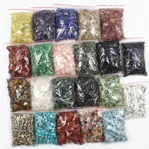 100g Bulk Wholesale cheap chips home candle decoration for healing tumbled stones