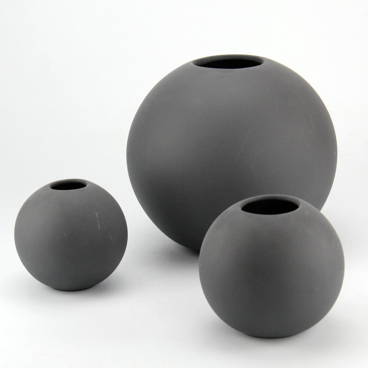 Unique Ronde Forme De Boule En Céramique Vases à Fleurs, élégant Moderne Conception Maîtresse Vase