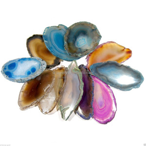 Lastre di <span class=keywords><strong>Geode</strong></span> Lucidate all'Ingrosso, Mosaico di Cristallo, Fette di Agata per Decorazione d'Interni - Product Image 3