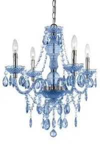 MD6001 glass crystal blue chandelier