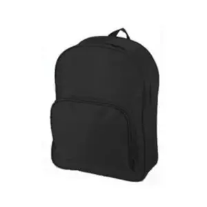 Cheap Plain Black 600D Polyester Promotional Kids School Book Bag