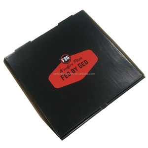 Material de seguridad alimentaria pizza caja de embalaje del papel para el <span class=keywords><strong>restaurante</strong></span> rápido uso en venta - Product Image 5