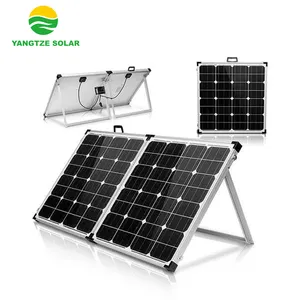 折叠 18 V 100 W 太阳能电池板 12 V 电池充电器，用于野营 80 W 120 W 140 W 160 W W 200 W 250 W