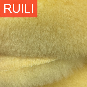 20mm sarı merinos koyun yünü peluş kumaş