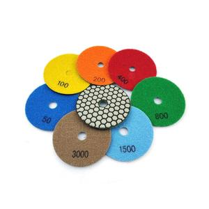 Almohadilla <span class=keywords><strong>de</strong></span> pulido seco <span class=keywords><strong>de</strong></span> diamante <span class=keywords><strong>de</strong></span> resina, 7 escalones, 100mm, para granito, mármol - Product Image 2