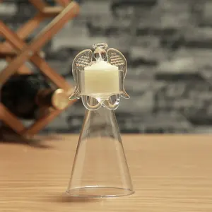 축복 Angel 차 빛 Candleholder는 투명 Crystal (gorilla Glass) 촛대 로맨틱 Wedding Decoration 선물