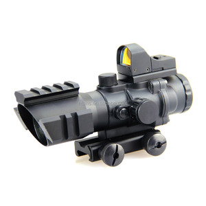 Spike Optics 4x32 <span class=keywords><strong>Prism</strong></span> Scope com HD107 Mini Red Dot Sight