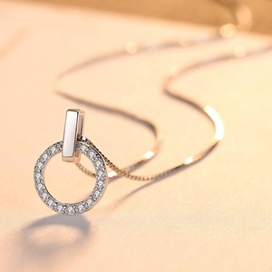 Collar Minimalista CZCITY con Circonita, Cadena Dorada para Mujer, Plata 925, Estilo Veraniego, Brillante - Product Image 5