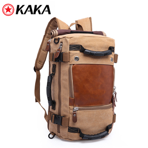 Factory Best Seller Outdoor <strong>Rucksack</strong> <strong>Camping</strong> Travel Black Canvas Men Hiking Travel Custom Laptop Backpack - Product Image 2