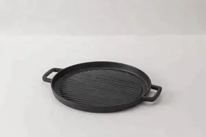 Cast di Ferro Coperta costola Grill Pan Per Cucina A Gas
