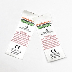 Etiqueta de cuidado de poliéster 100%, etiqueta de ropa interior, instrucciones de ropa personalizadas, etiqueta de cuidado - Product Image 2