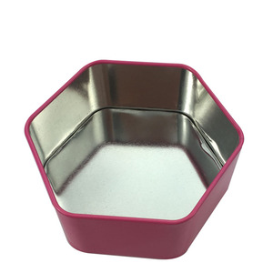 Có thể tái chế cấp thực phẩm niêm phong tinplate lục giác Hộp Thiếc-hiệu ứng bóng bánh kẹo sô cô la & hộp bánh quy - Product Image 2
