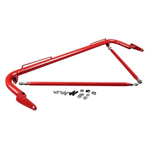 Nouvelle barre transversale de harnais de sécurité de course en acier inoxydable revêtu de 49 pouces, noire et rouge, <span class=keywords><strong>CL</strong></span> JBR5002 pour 2001-2003 - Product Image 1