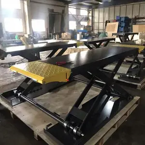 Fabricage directe verkoop super-dunne schaar auto lift met hefhoogte 1.2 m en belasting 3000 kg uit China