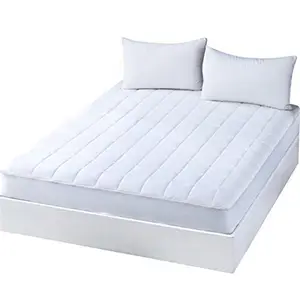 Home Hotel Suppliers Soft Filling 3D Down Alternative Thick breathable mattress pad bed mattress topper for queen size