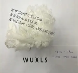 Fibra modelo de fibra de viscose vsf, 1.2d/1.4d 100% virgin white/colorido giratório