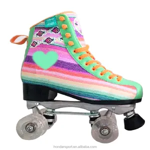 Patines סויה לונה בוטה Artisticos סולו Niños 4 Ruedas En גומא