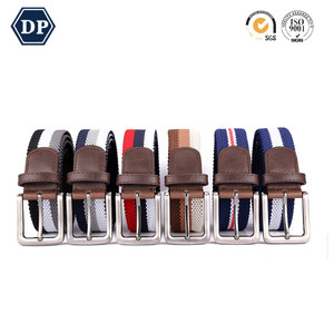 3522 bán buôn thiết kế mới thời trang bện Thắt lưng đàn hồi cho nam giới với da chính hãng kết thúc - Product Image 3