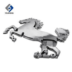 Etiqueta engomada de encargo del emblema del logotipo del caballo del coche del cromo 3d de la insignia del emblema para la <span class=keywords><strong>parr</strong></span> - Product Image 2