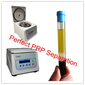 TD4C Kecil Plasma Prp Mesin Centrifuge untuk 10/15cc Prp Tube