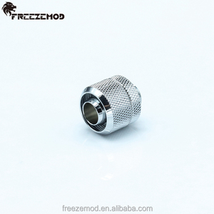 ID10mm OD16mm تركيب النحاس الأصفر تركيب مياه التبريد مع موضوع G1/4 ". RGKN-B38H - Product Image 5
