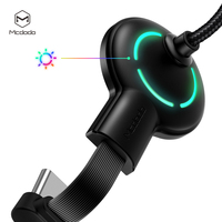 Kabel Charger USB Type-C Sudut Kanan Berbahan Nilon untuk Ponsel Android (Laris)