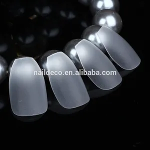 2024 Nadeco Ultra Thin Matte High quality Short Coffin Wide nail artificial tips full cover 504 pcs/box
