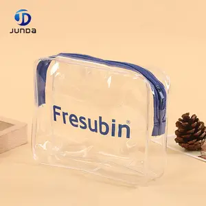 Wholesale Travel Pvc Clear Plastic Zip Lock Custom Cosmetic Bag