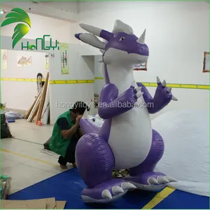 Rideable Hongyi Cartoon Spielzeug Fett Aufblasbare Lila Drachen