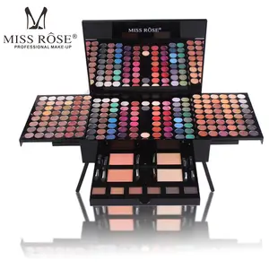 MISS ROSE 180 colors glitter matte eyeshadow palette make up artist professional makeup miss rose makeup kit