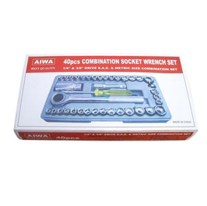 <span class=keywords><strong>40</strong></span> Cái Dụng Cụ Sửa Chữa Xe Hơi Chrome Vanadi Cờ Lê Ổ Cắm - Product Image 3