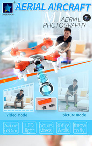 Cheerson-Mini Dron <span class=keywords><strong>CX</strong></span>-10C de Control remoto para niños, juguete infantil de 2,4G, 4 canales, 6 ejes, con cámara RC, <span class=keywords><strong>3</strong></span> velocidades de vuelo, luz LED - Product Image 4