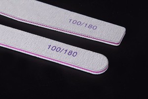 Limes à ongles jetables professionnelles, 100/180 pièces, imprimé avec logo personnalisé, zèbre gris - Product Image 3