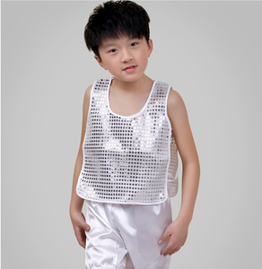 Costume d'enfant pour garçon, costumes de spectacle, danse de rue, chorale, paillettes, vêtements pour enfants d'âge préscolaire, juin 1 - Product Image 3