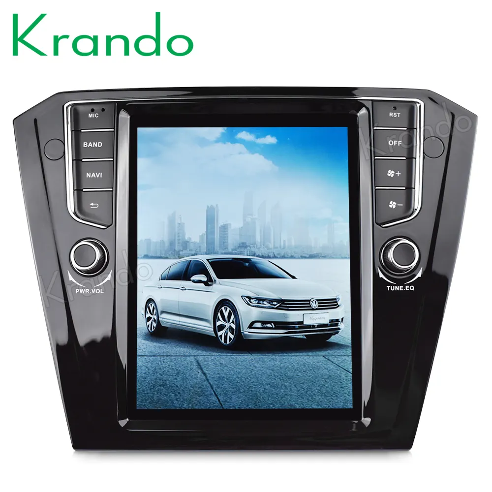 Krando एंड्रॉयड 9.0 10.4 "टेस्ला VW के लिए ऊर्ध्वाधर स्क्रीन कार जीपीएस रेडियो नेविगेशन डीवीडी B8 PASSAT 2015 + मल्टीमीडिया वाईफ़ाई के साथ KD-VP151