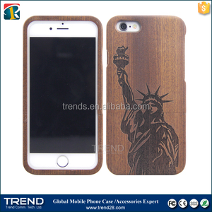 Alibaba express turquie laster bois véritable cas de téléphone pour iphone 6 s plus - Product Image 3