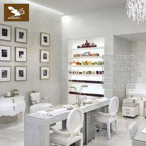 Muebles de salón de belleza mesa y silla de manicura usada moderna mesa de <span class=keywords><strong>uñas</strong></span> al por mayor precio barato - Product Image 2