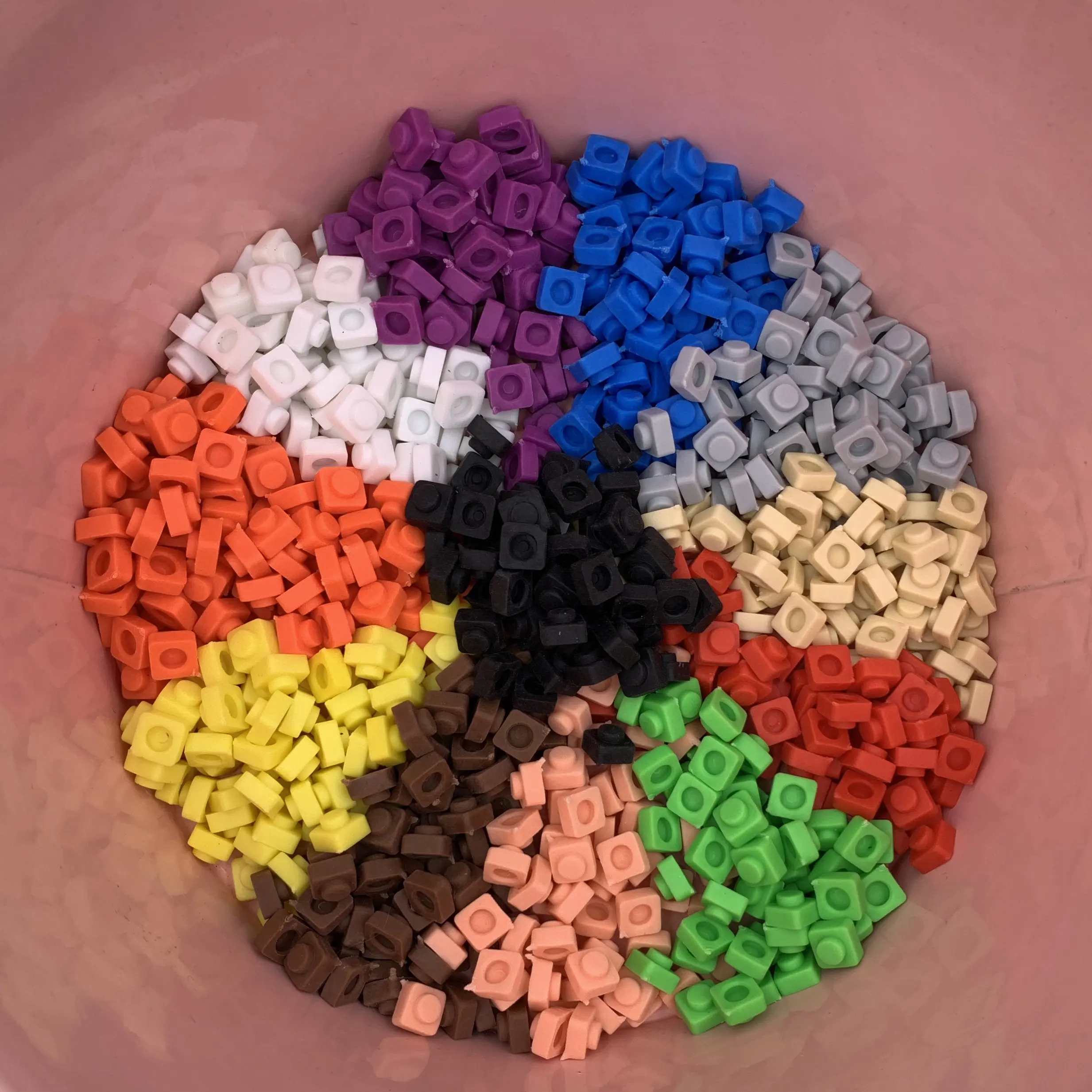 12 색 저렴한 TPR 소프트 sillicon 픽셀 칩 DIY 패턴 벽돌 빌딩 블록 baseplaste 미니 부품 레고