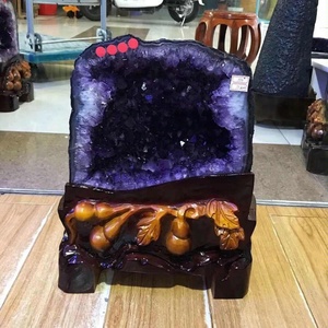 Vente en gros de cristal de quartz naturel Brésil violet grotte d'<span class=keywords><strong>améthyste</strong></span> <span class=keywords><strong>géode</strong></span> d'<span class=keywords><strong>améthyste</strong></span> brésilienne à vendre - Product Image 2