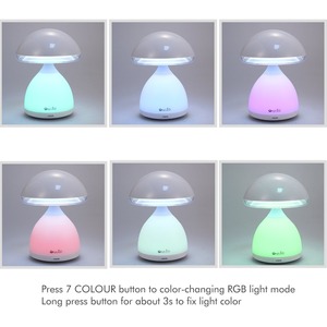 <strong>Mushroom</strong> Kids Touch Sensor Bedside Lamp With 7-Color RGB Led <strong>Night</strong> <strong>Light</strong> - Product Image 4