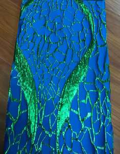 131gsm最新のモダンな結婚披露宴のロングドレスブロケードジャカード織り生地 - Product Image 6