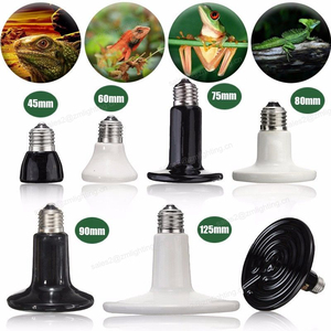 Lámpara de Calor Infrarroja de Cerámica de 90 mm y 100 W, Bombilla Emisora de Calor Negra para Reptiles, Calentador para Terrarios, Criadora de Pollos, Tortugas, Acuarios, Serpientes - Product Image 6