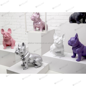 새로운 유형 플라스틱 개 프렌치 불독 마네킹 사랑스러운 개 마네킹 - Product Image 4