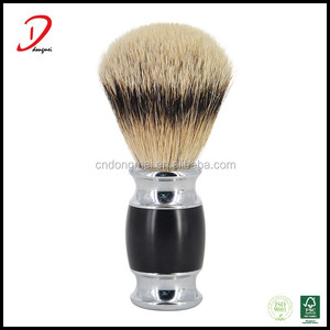 Professionnel de haute qualité de luxe blaireau, poignée en métal poils de blaireau de rasage brosse gros - Product Image 2