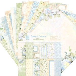 Scrapbooking forniture di carta fantasia verde primavera artigianato carta scrapbooking 6x6 - Product Image 3