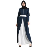 Prezzo economico promozionale!!! Abito lungo musulmano morbido crepe abaya abbigliamento islamico donna