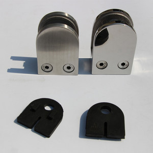 Stainless Steel D Shape Square Wall Mounted <strong>Glass</strong> Clamp Clip <strong>Bracket</strong> Holder on Tempered or Laminated <strong>Glass</strong>