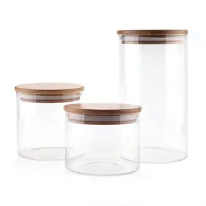 Recipiente de vidro borosilicate 4oz 100ml, recipiente para armazenamento sem chumbo